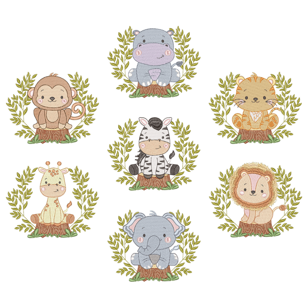  Pacote de Matrizes Animais Safari (Pontos Leves)