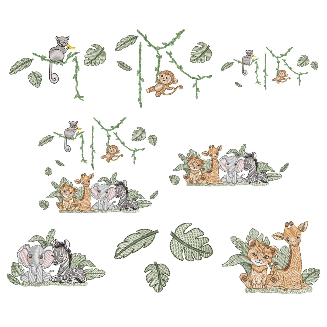  Pacote de Matrizes Animais Safari (Pontos Leves)