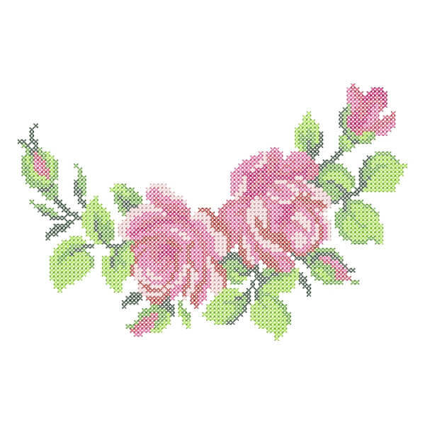 Matriz de Bordado  Rosas (Ponto Cruz) Matriz de Bordado  Rosas (Ponto Cruz)