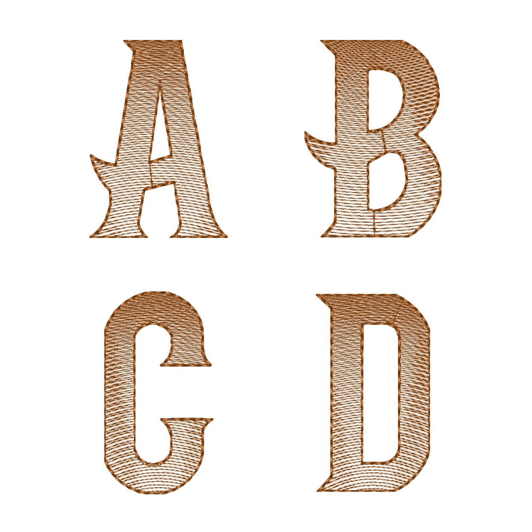  Pacote de Matrizes Alfabeto Maiúsculo (Pontos Leves)