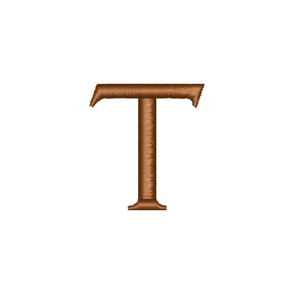 Matriz de Bordado  Letra T Simples