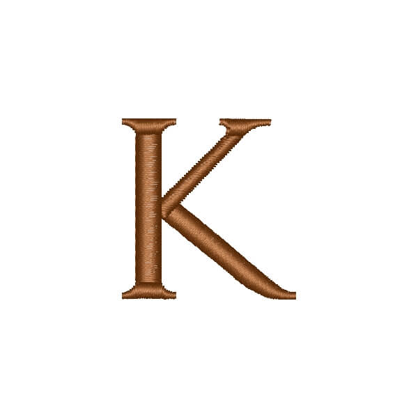 Matriz de Bordado  Letra K Simples