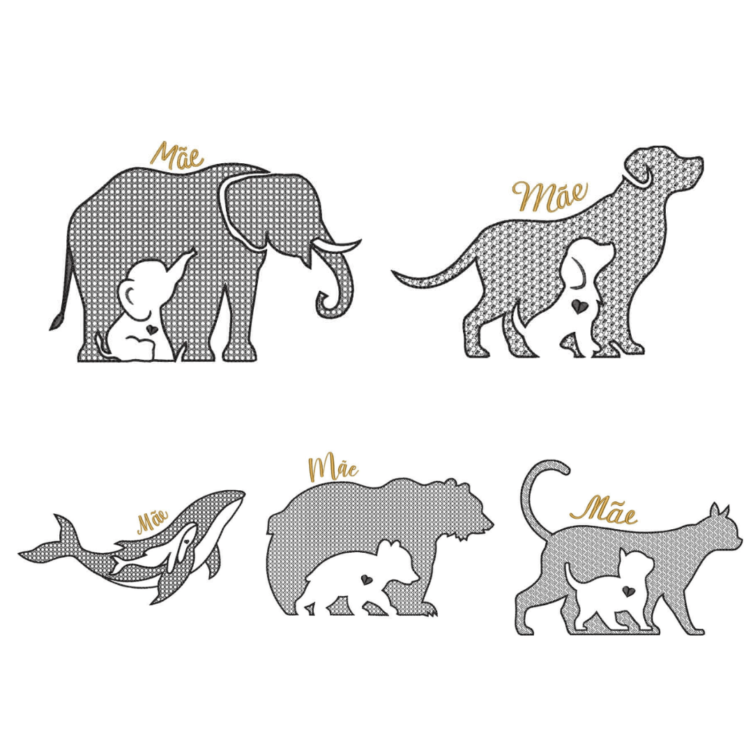 Pacote de Matrizes Animais e Filhotes  Pacote de Matrizes Animais e Filhotes