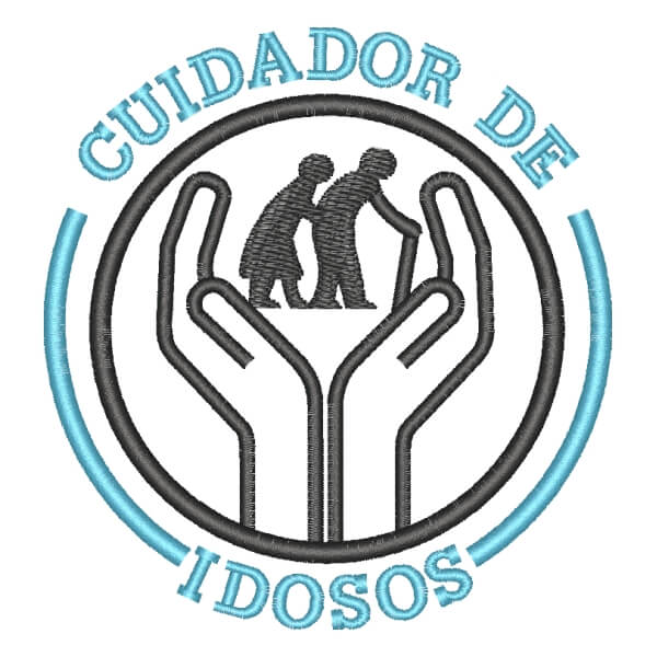 Matriz de Bordado  Logomarca Cuidador de Idosos