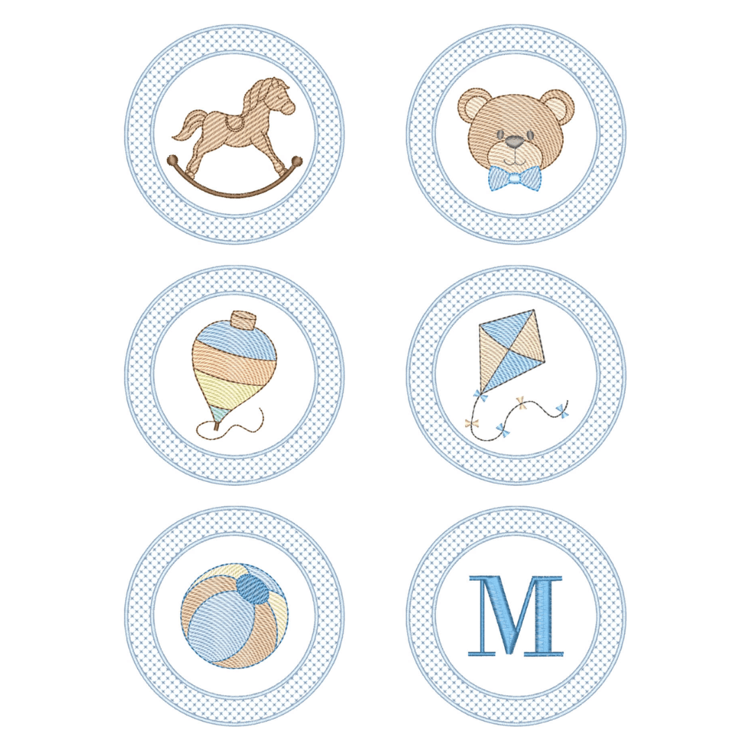  Pacote de Matrizes Molduras Infantis