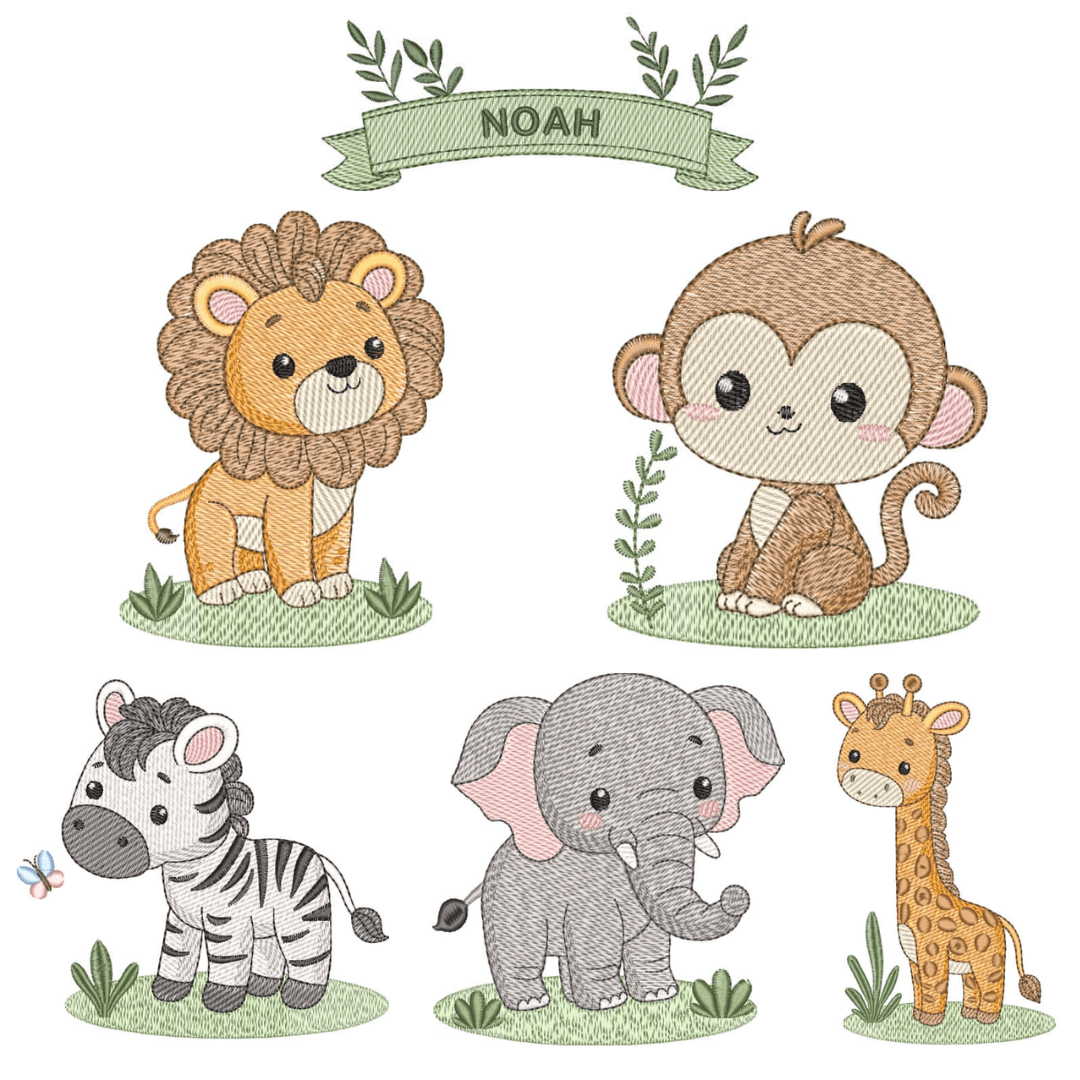  Pacote de Matrizes Animais Safari (Pontos Leves)