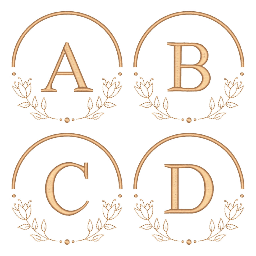  Pacote de Matrizes Alfabeto em Moldura