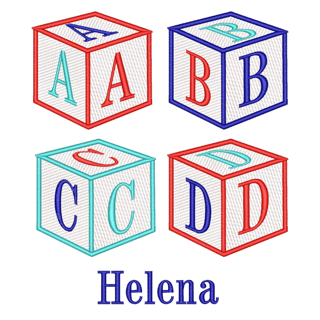  Pacote de Matrizes Alfabeto em Cubo (Pontos Leves)