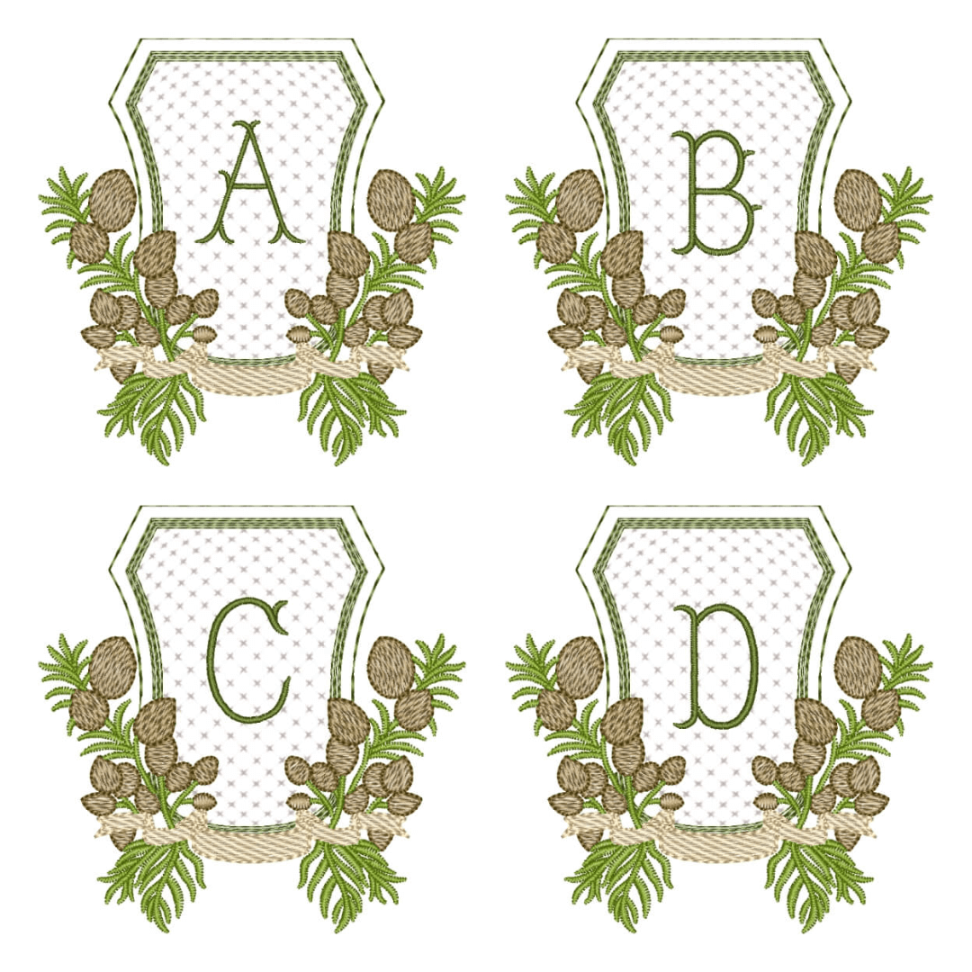  Pacote de Matrizes Alfabeto em Molduras