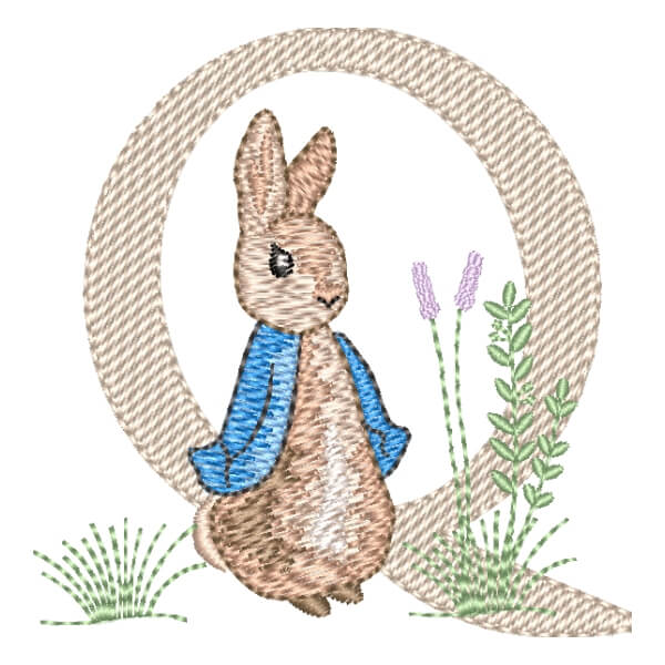 Matriz de Bordado  Alfabeto Peter Coelho Letra Q Matriz de Bordado  Alfabeto Peter Coelho Letra Q