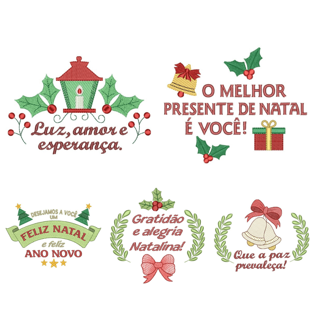  Pacote de Matrizes Mensagens Natalinas