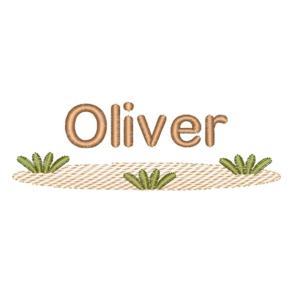 Matriz de Bordado  Nome Safari (Pontos Leves)