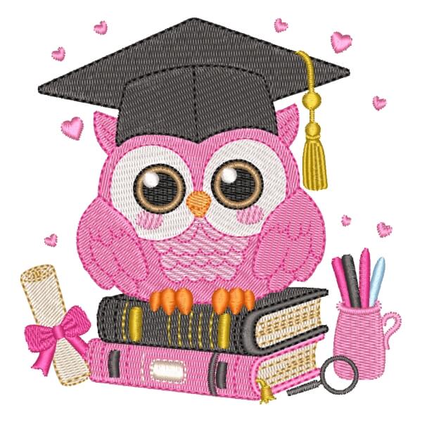 Matriz de Bordado  Coruja Pedagogia Matriz de Bordado  Coruja Pedagogia