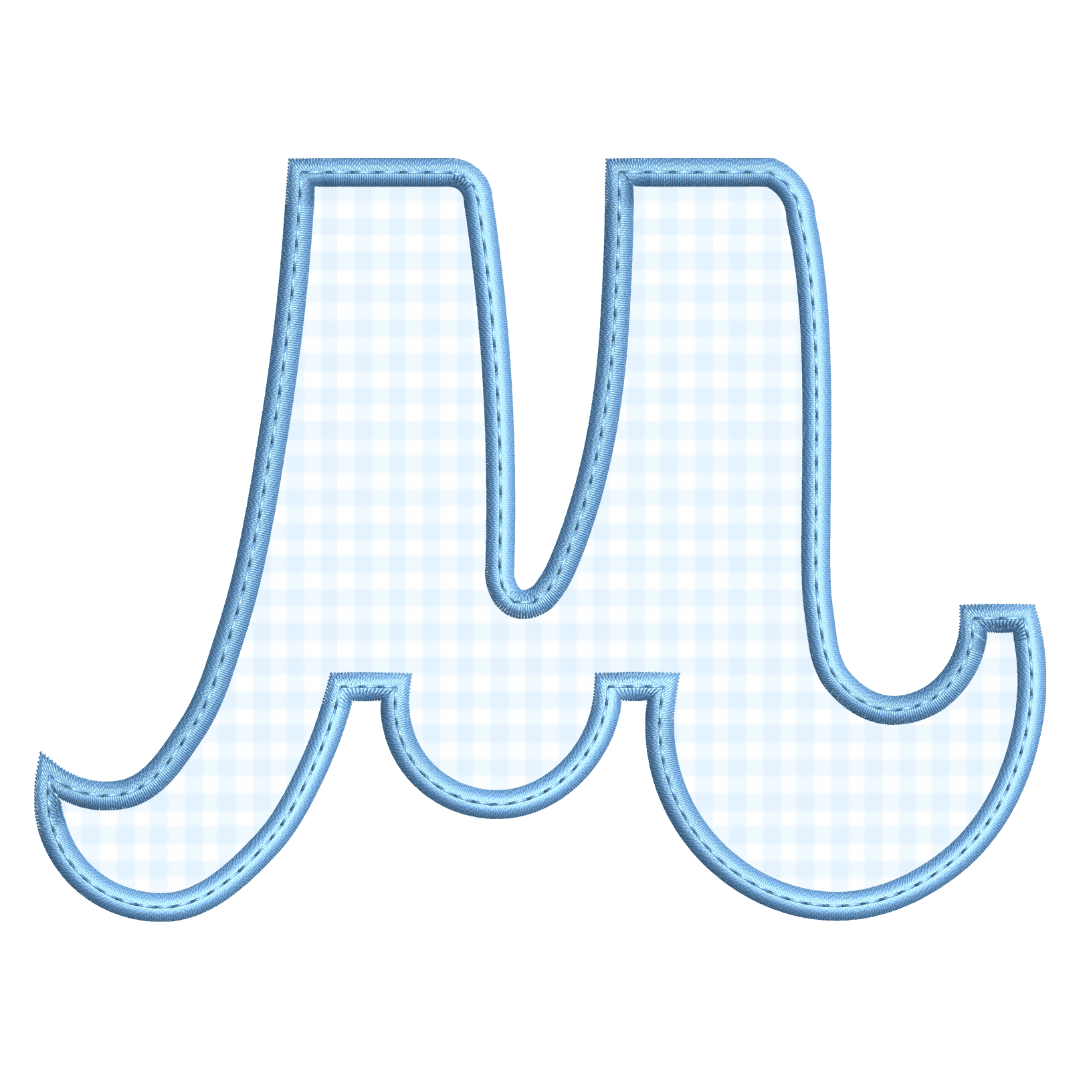 Matriz de Bordado  Monograma - Letra M (Aplique)