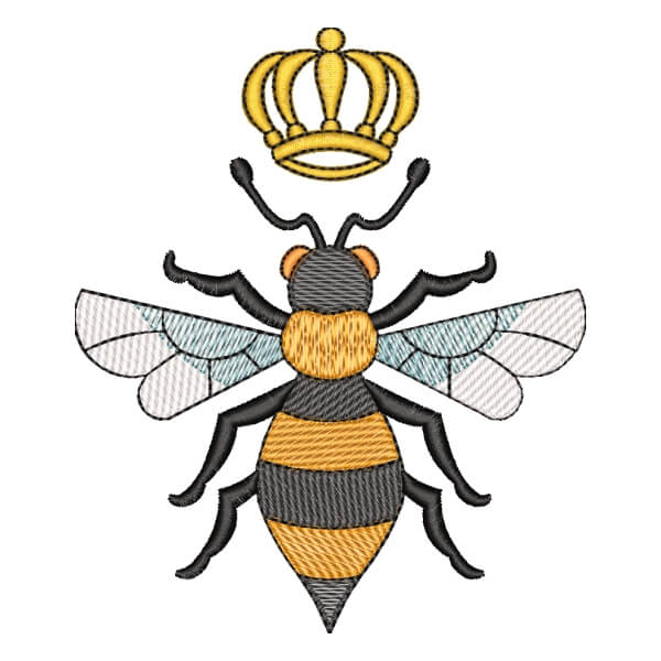 Matriz de Bordado  Abelha Rainha