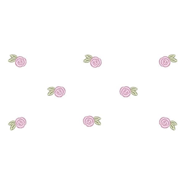Matriz de Bordado  Barrado de Rosas
