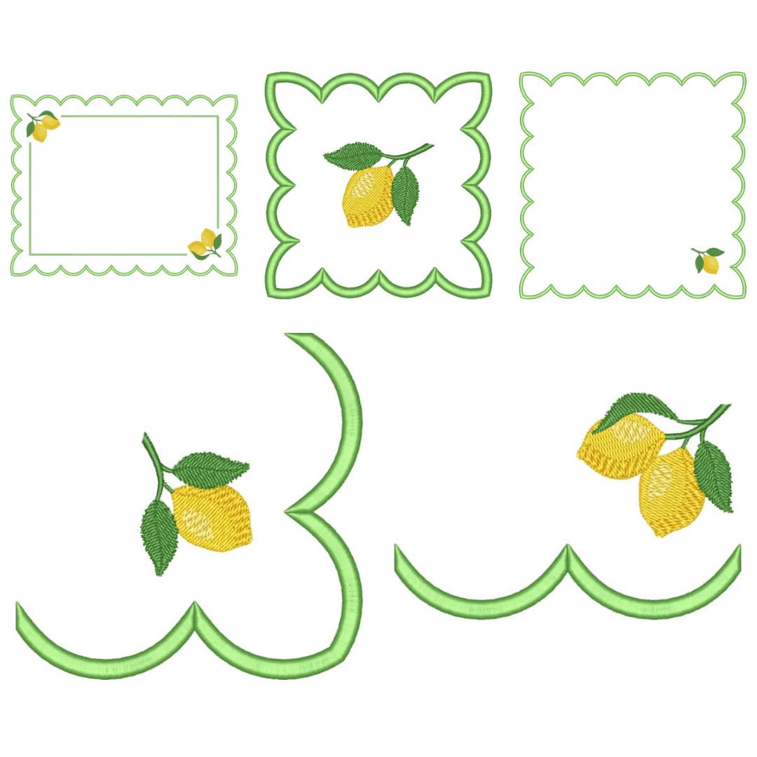 Pacote de Matrizes Sousplat Limões Sicilianos  Pacote de Matrizes Sousplat Limões Sicilianos