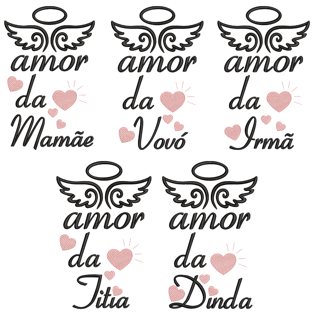 Pacote de Matrizes Amor da Família  Pacote de Matrizes Amor da Família