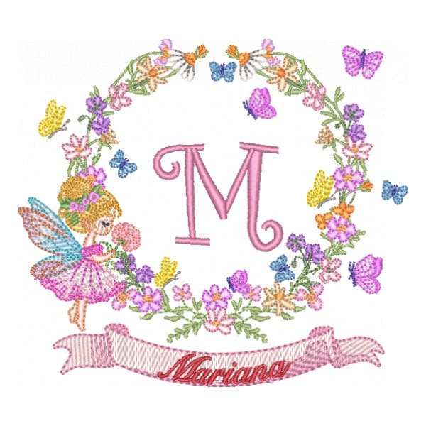 Matriz de Bordado  Moldura com Nome