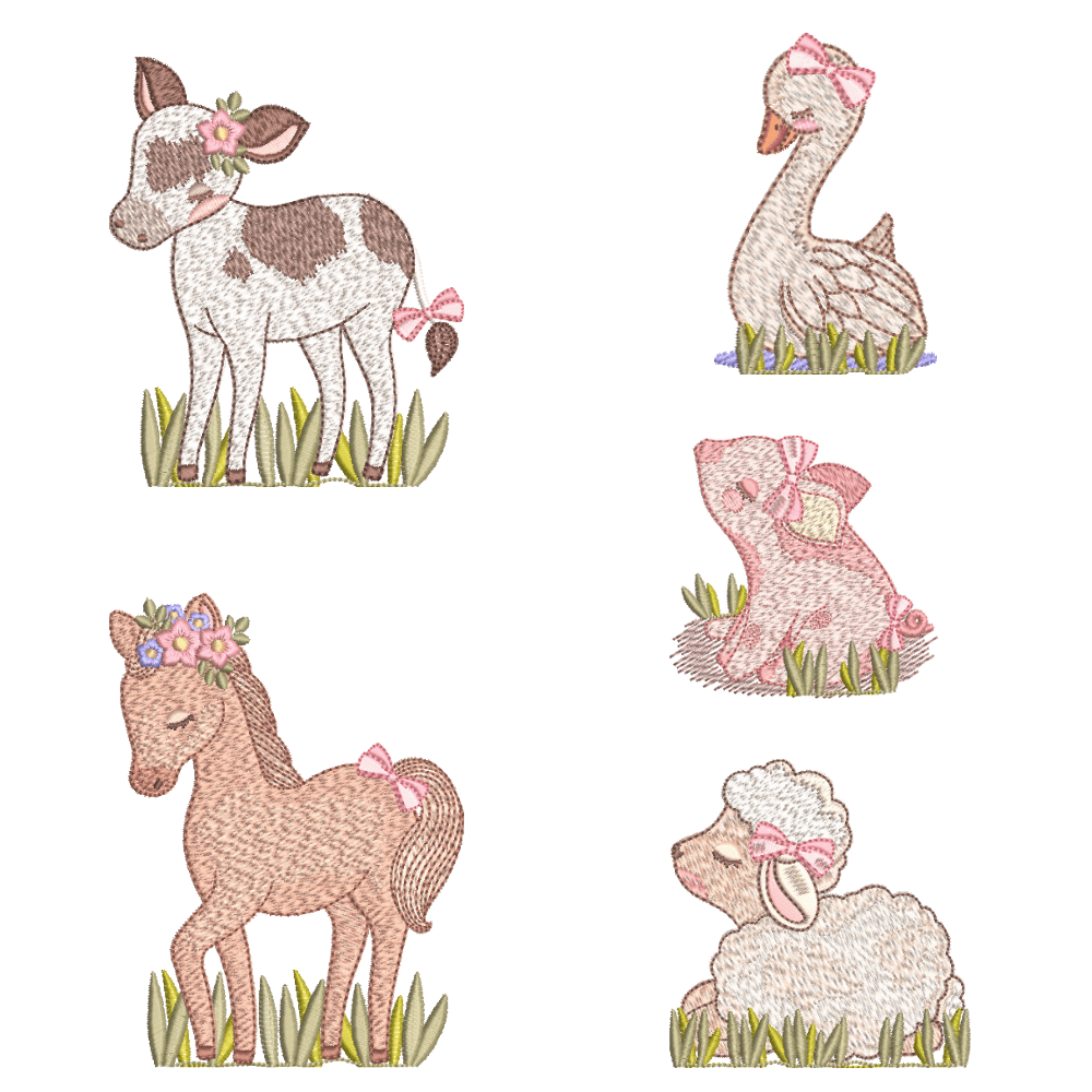 Pacote de Matrizes Animais Fazendinha  Pacote de Matrizes Animais Fazendinha