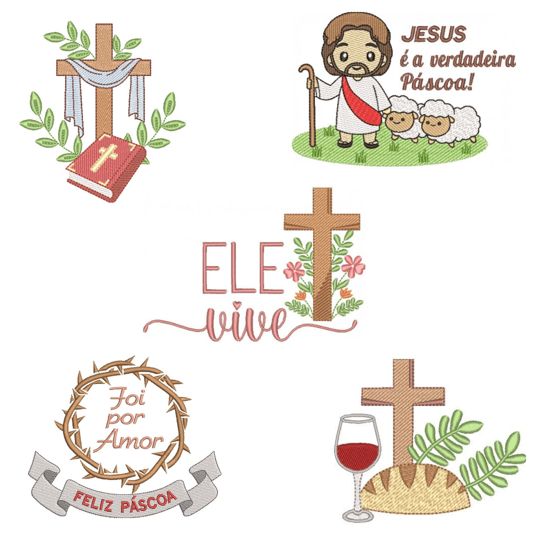  Pacote de Matrizes páscoa Cristã (Pontos Leves)