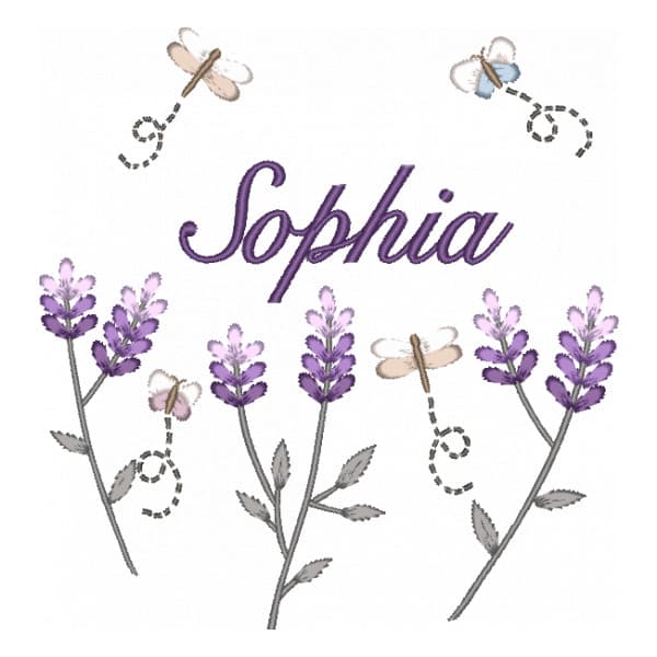 Matriz de Bordado  Coleçao Floral para Decoraçao -  Libelulas