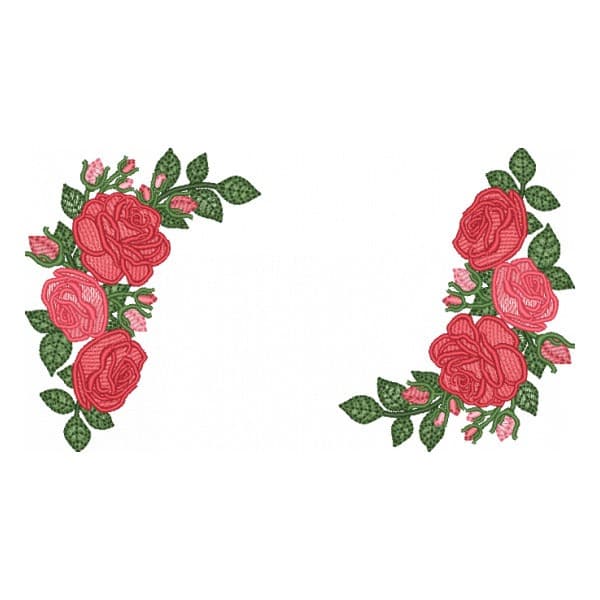 Matriz de Bordado  Rosas (Pontos Leves)