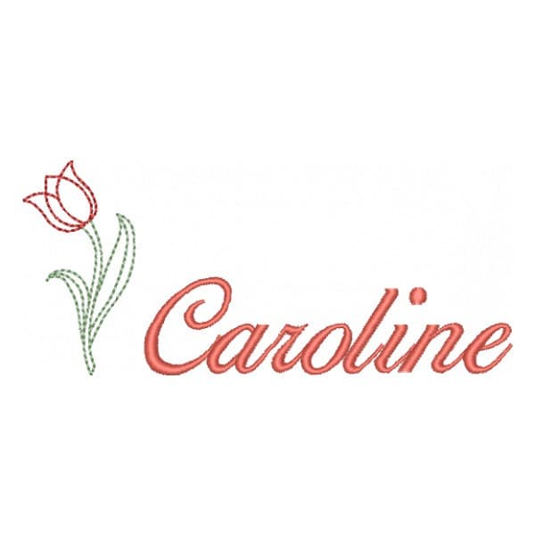 Matriz de Bordado  Tulipa_nome