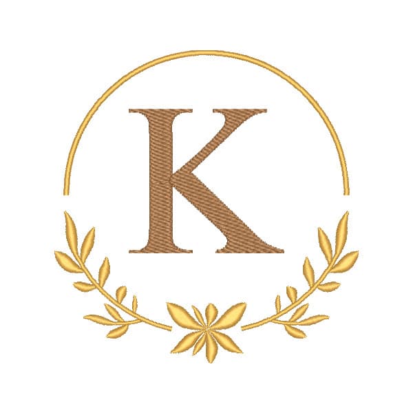 Matriz de Bordado  Matriz de Bordado letra K Alfabeto Moldura Floral Matriz de Bordado  Matriz de Bordado letra K Alfabeto Moldura Floral