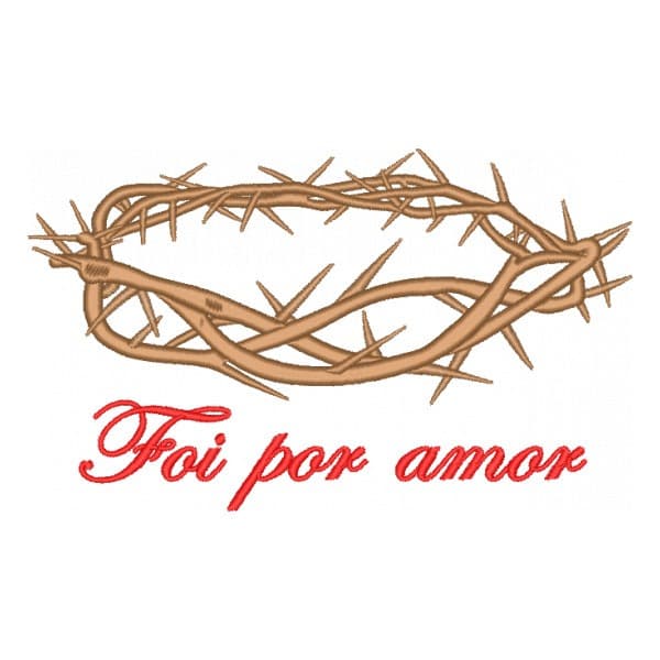 Matriz de Bordado  Coroa de espinhos