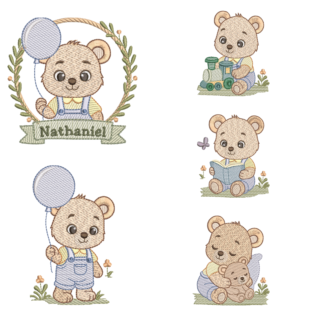 Pacote de Matrizes Ursinho Fofo (Pontos Leves)  Pacote de Matrizes Ursinho Fofo (Pontos Leves)