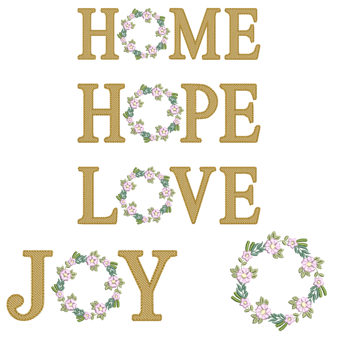 Pacote de Matrizes Palavras Decorativas  Pacote de Matrizes Palavras Decorativas