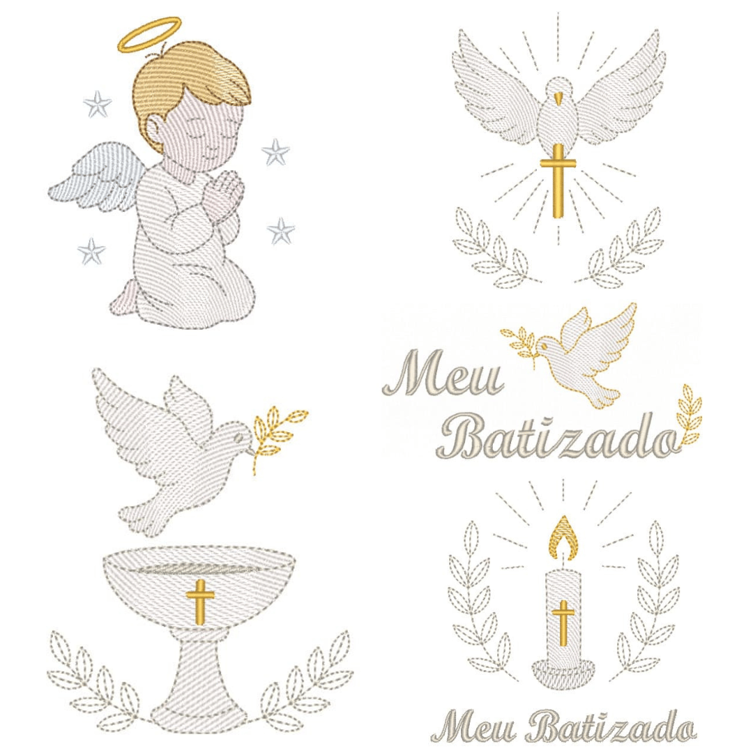  Pacote de Matrizes Batizado (Pontos Leves)