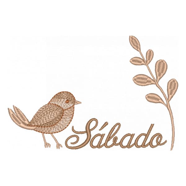 Matriz de Bordado  Passaro Semaninha Sabado Matriz de Bordado  Passaro Semaninha Sabado