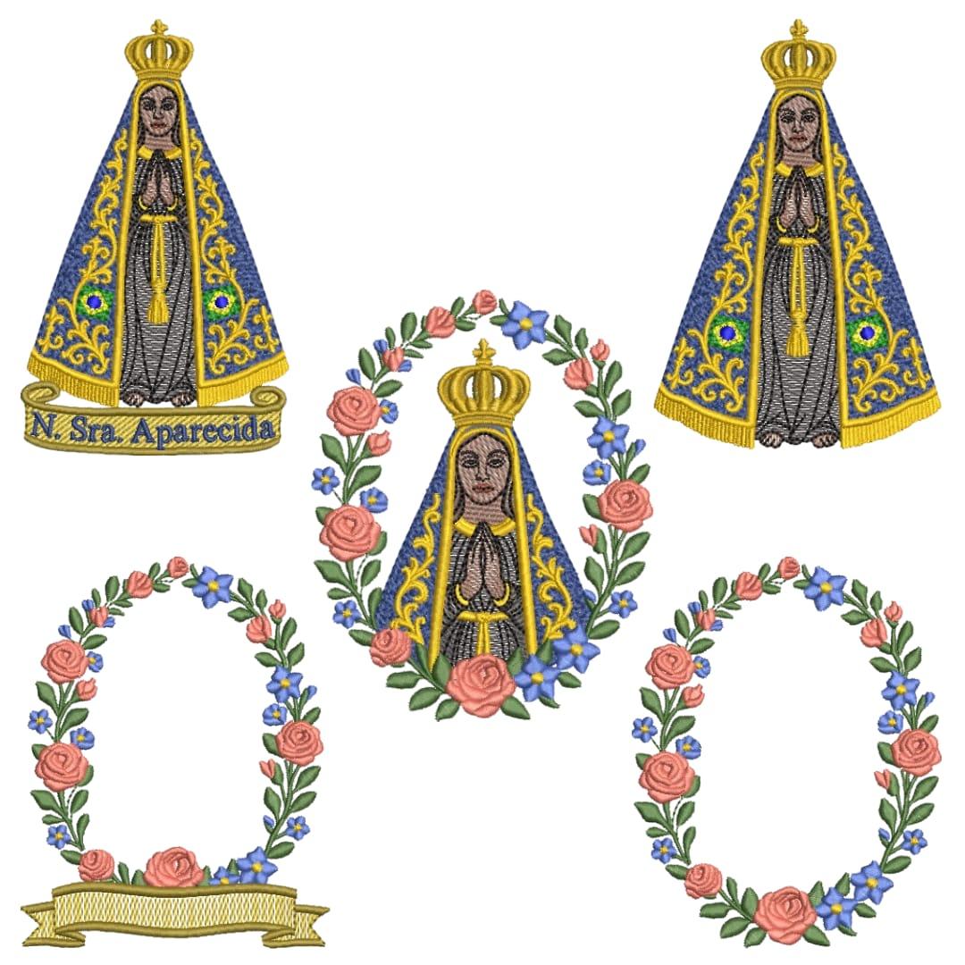  Pacote de Matrizes Nossa Senhora Aparecida (Pontos Leves)