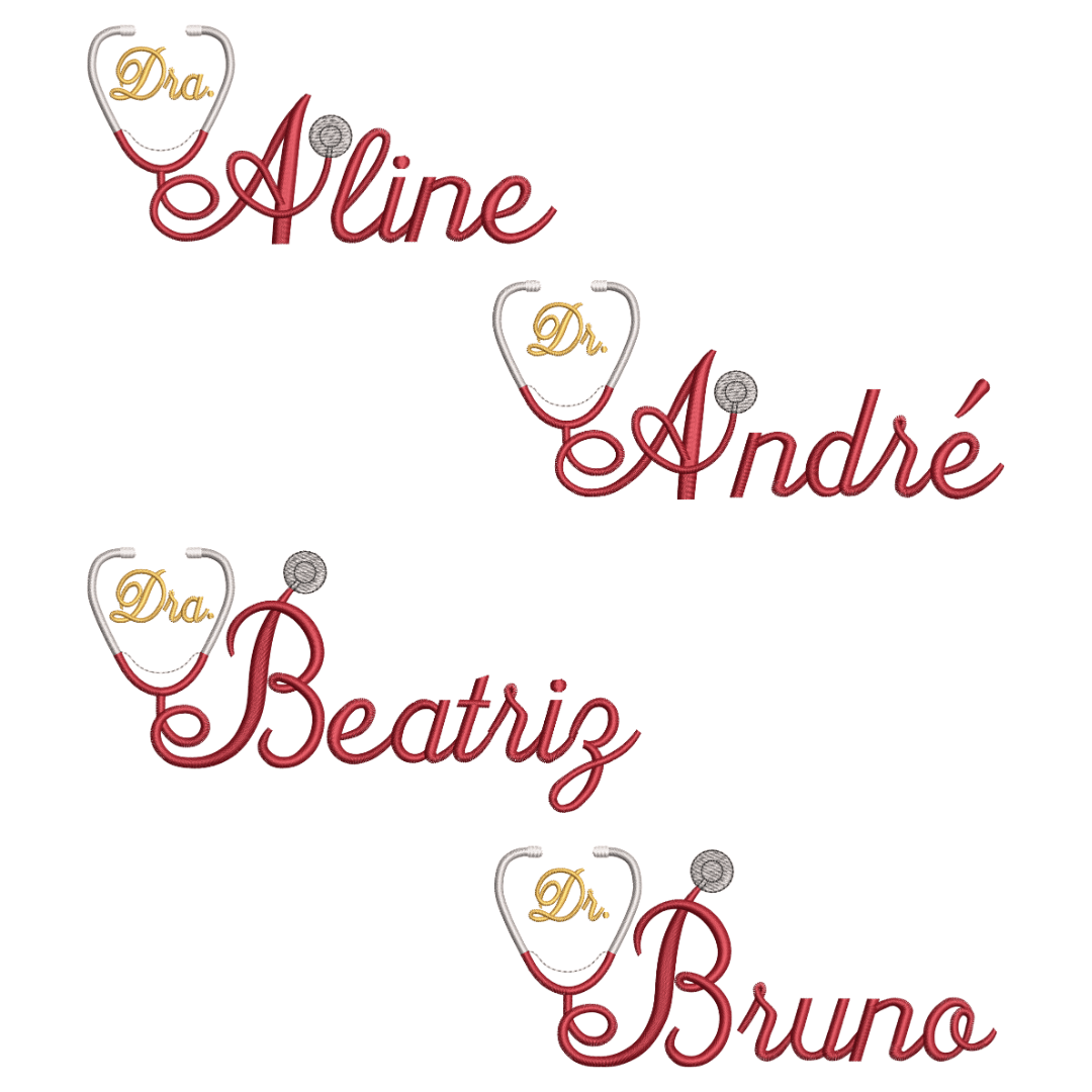  Pacote de Matrizes Alfabeto e Estetoscópio