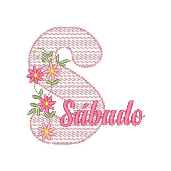 Matriz de Bordado  Sábado (Pontos Leves)