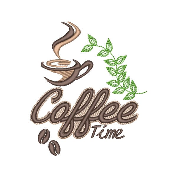 Matriz de Bordado  Café - Hora do Café - Ramo