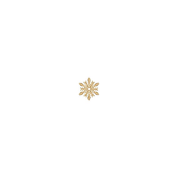 Matriz de Bordado  Floco de Neve Cristal de Harmonia