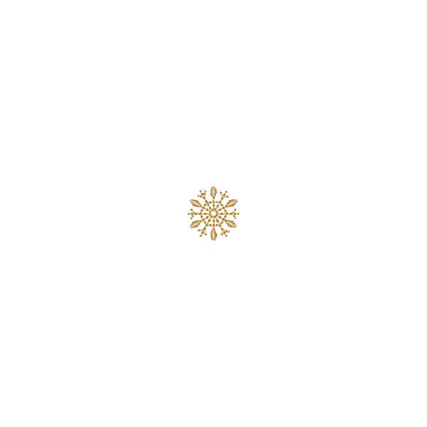 Matriz de Bordado  Floco de Neve Cristal de Paz