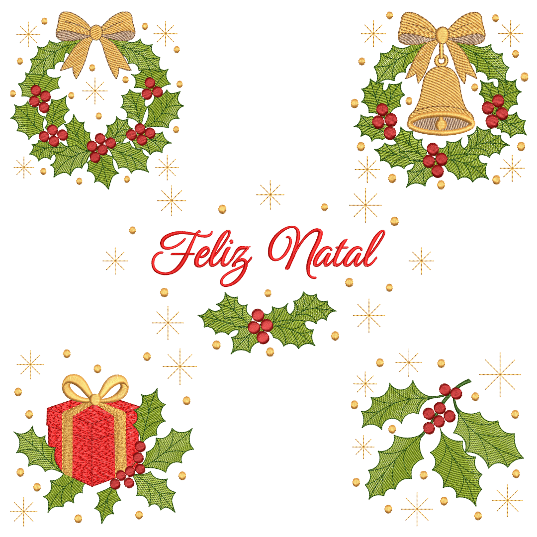  Pacote de Matrizes Natal Encantado (Pontos Leves)
