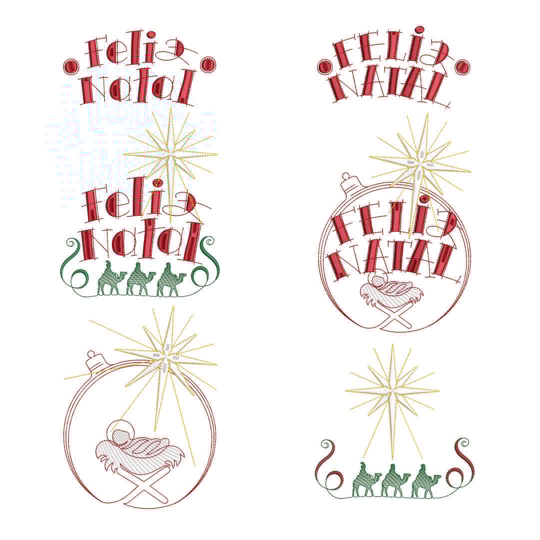  Pacote de Matrizes Feliz Natal (Pontos leves)