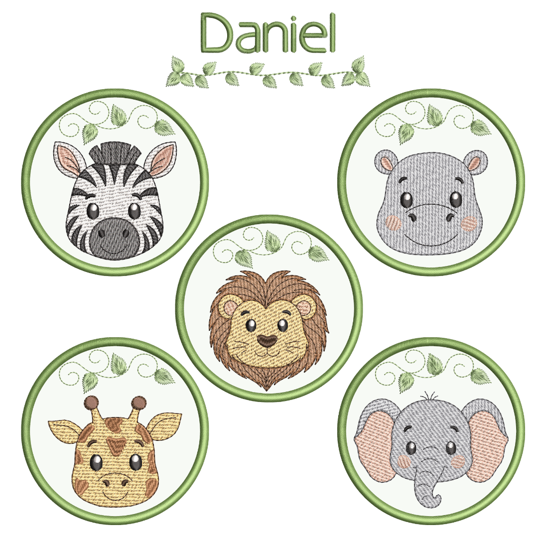  Pacote de Matrizes Moldura Safari (Pontos leves e Aplique)