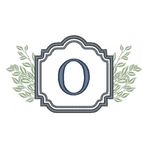 Matriz de Bordado  Moldura com Letra (Aplique)