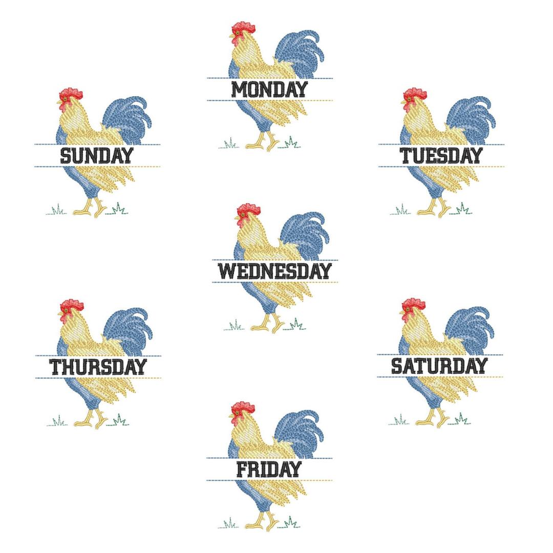 Weekly (Quick Stitch) Design Pack – Instant Download | Embforlife ...