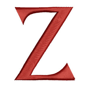 Matriz de Bordado  Monograma (algerian) Letra Z