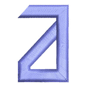 Matriz de Bordado  Monograma (angle block) Letra a