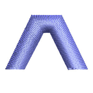 Matriz de Bordado  Monograma (angle block) Acento Circunflexo
