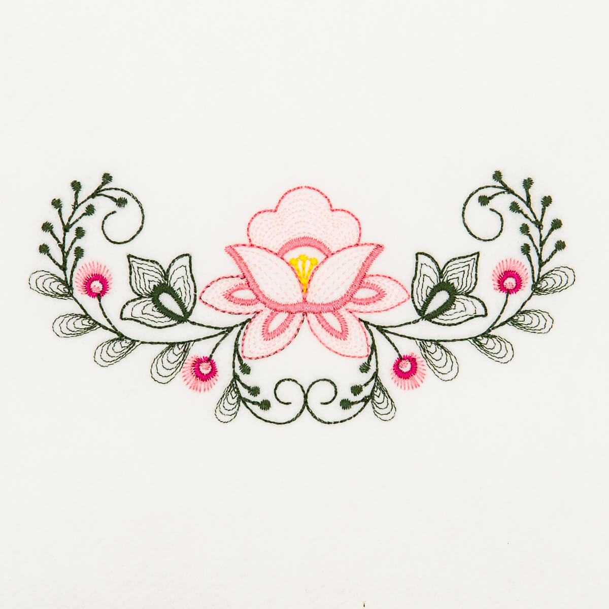Matriz de Bordado  floral rippled 12