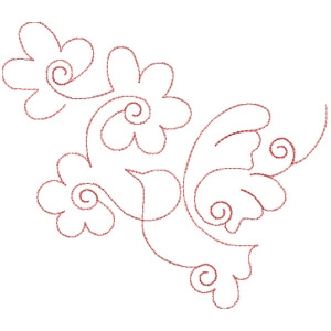 Matriz de Bordado  Quilting Floral 7